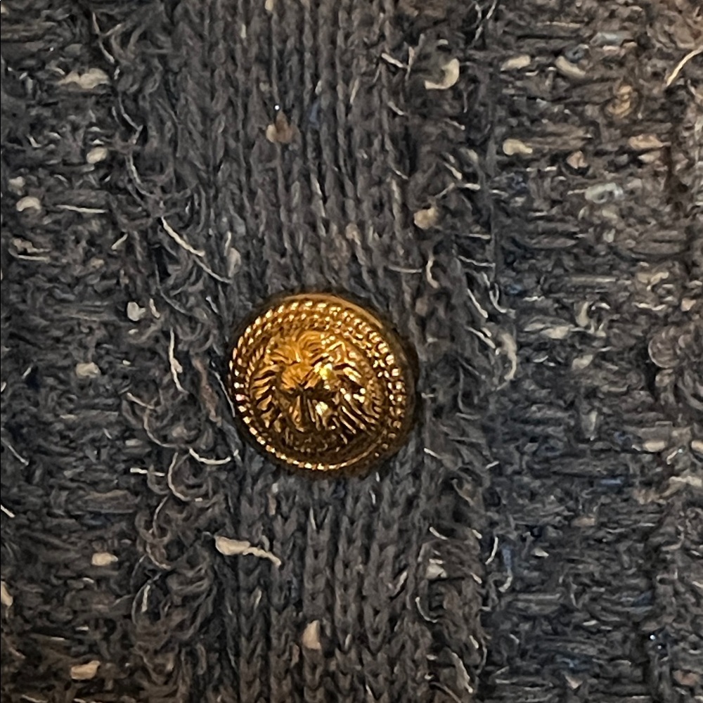 NWT Benaar LA Bethany Tweed Jacket with Gold Buttons Size L - Picture 4 of 10